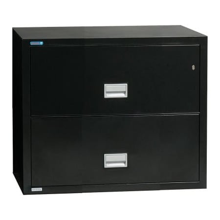 Phoenix Safe International Phoenix Safe Lateral 31" 2-Drawer Fire and Water Resistant File Cabinet, Black - LAT2W31B LAT2W31B